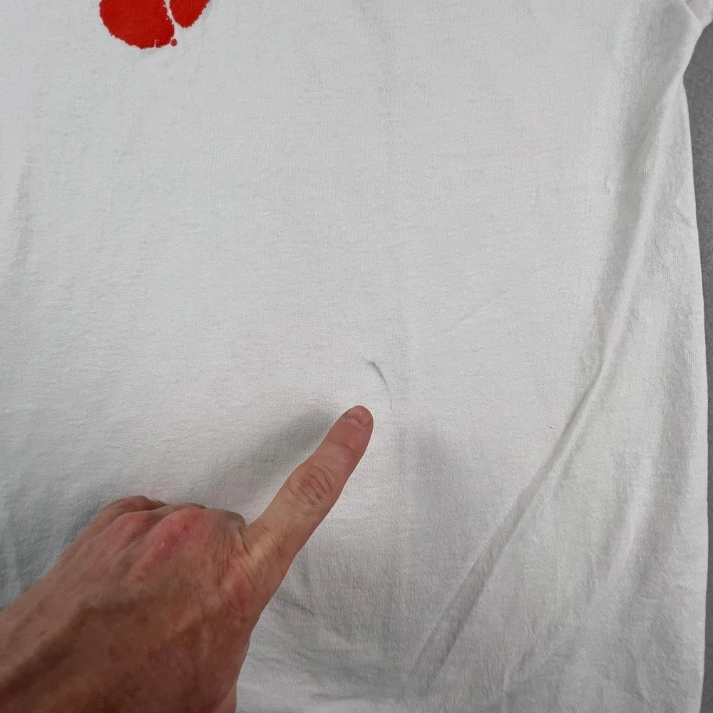 Champion T-Shirt Mens Large White Clemson Tigers‎ NCAA Collegiate Gameday Tee